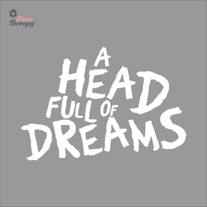 A Head Full Of Dreams Wall Decal Decotherapy