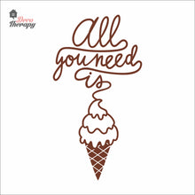 Load image into Gallery viewer, All You Need Is Ice Cream Wall Decal Decotherapy