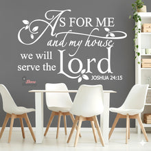 Load image into Gallery viewer, As For Me And My House V2 Wall Decal Stickers