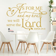 Load image into Gallery viewer, As For Me And My House V2 Wall Decal Stickers