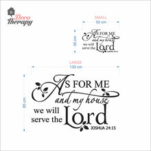 Load image into Gallery viewer, As For Me And My House V2 Wall Decal Stickers