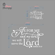 Load image into Gallery viewer, As For Me And My House V2 Wall Decal Stickers