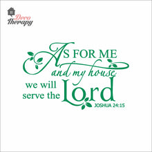 Load image into Gallery viewer, As For Me And My House V2 Wall Decal Stickers