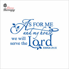 Load image into Gallery viewer, As For Me And My House V2 Wall Decal Stickers