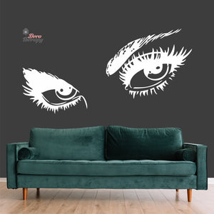 Audrey Hepburn Eyelashes Wall Decal Decotherapy