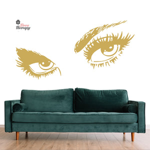 Audrey Hepburn Eyelashes Wall Decal Decotherapy