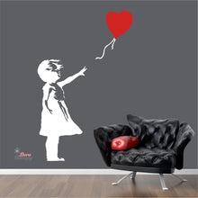 Load image into Gallery viewer, Banksy Girl With Balloon Wall Decal