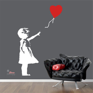 Banksy Girl With Balloon Wall Decal