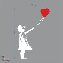 Load image into Gallery viewer, Banksy Girl With Balloon Wall Decal