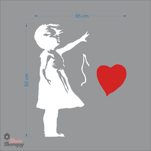 Banksy Girl With Balloon Wall Decal