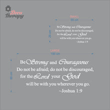 Load image into Gallery viewer, Be Strong and Courageous V1 Wall Decal Stickers
