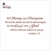 Load image into Gallery viewer, Be Strong and Courageous V1 Wall Decal Stickers