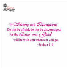 Load image into Gallery viewer, Be Strong and Courageous V1 Wall Decal Stickers