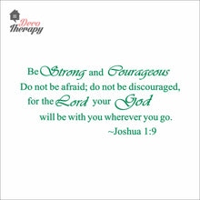 Load image into Gallery viewer, Be Strong and Courageous V1 Wall Decal Stickers