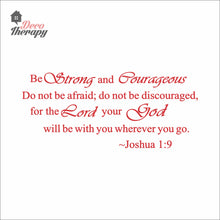 Load image into Gallery viewer, Be Strong and Courageous V1 Wall Decal Stickers