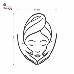 Beauty Face Spa Skin Salon Wall Decal Decotherapy