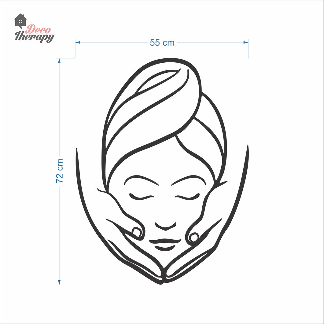 Beauty Face Spa Skin Salon Wall Decal Decotherapy