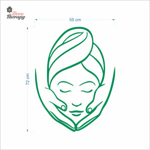 Beauty Face Spa Skin Salon Wall Decal Decotherapy
