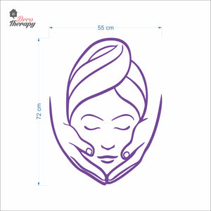 Beauty Face Spa Skin Salon Wall Decal Decotherapy