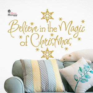 Believe In The Magic Of Christmas Wall Decal Decotherapy