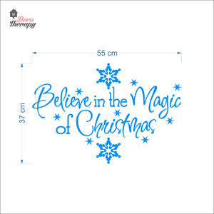 Believe In The Magic Of Christmas Wall Decal Decotherapy