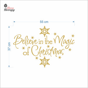 Believe In The Magic Of Christmas Wall Decal Decotherapy
