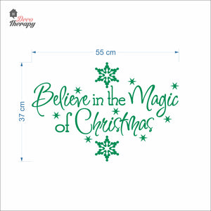 Believe In The Magic Of Christmas Wall Decal Decotherapy