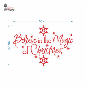 Believe In The Magic Of Christmas Wall Decal Decotherapy