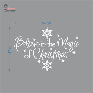 Believe In The Magic Of Christmas Wall Decal Decotherapy