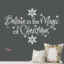 Load image into Gallery viewer, Believe in the Magic of Christmas Wall Decal