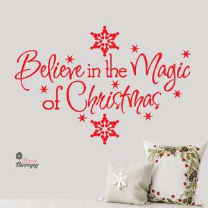 Believe in the Magic of Christmas Wall Decal