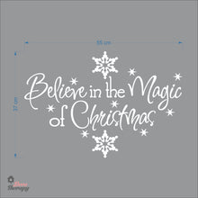 Load image into Gallery viewer, Believe in the Magic of Christmas Wall Decal