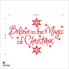 Load image into Gallery viewer, Believe in the Magic of Christmas Wall Decal