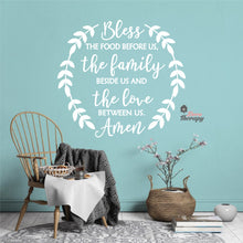 Load image into Gallery viewer, Bless The Food Before Us V1 Wall Decal Decotherapy