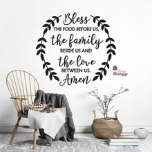 Load image into Gallery viewer, Bless The Food Before Us V1 Wall Decal Decotherapy