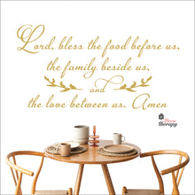 Load image into Gallery viewer, Bless The Food Before Us V3 Wall Decal Decotherapy