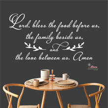 Load image into Gallery viewer, Bless The Food Before Us V3 Wall Decal Decotherapy