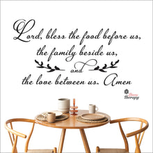 Load image into Gallery viewer, Bless The Food Before Us V3 Wall Decal Decotherapy