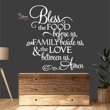 Load image into Gallery viewer, Bless The Food Before Us V4 Wall Decal Decotherapy