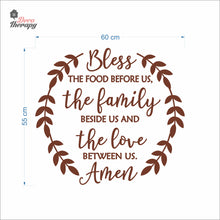 Load image into Gallery viewer, Bless The Food Before Us V1 Wall Decal Decotherapy