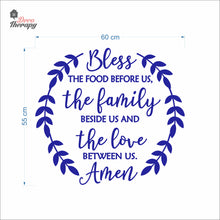 Load image into Gallery viewer, Bless The Food Before Us V1 Wall Decal Decotherapy
