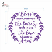 Load image into Gallery viewer, Bless The Food Before Us V1 Wall Decal Decotherapy