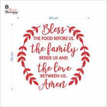 Load image into Gallery viewer, Bless The Food Before Us V1 Wall Decal Decotherapy