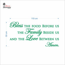 Load image into Gallery viewer, Bless The Food Before Us V2 Wall Decal Decotherapy
