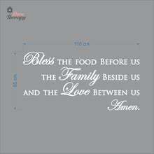Load image into Gallery viewer, Bless The Food Before Us V2 Wall Decal Decotherapy