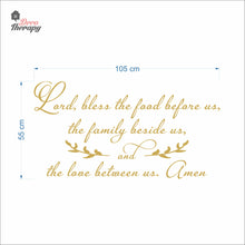 Load image into Gallery viewer, Bless The Food Before Us V3 Wall Decal Decotherapy