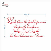 Load image into Gallery viewer, Bless The Food Before Us V3 Wall Decal Decotherapy
