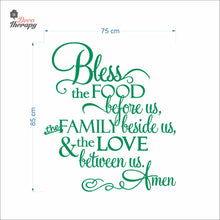 Load image into Gallery viewer, Bless The Food Before Us V4 Wall Decal Decotherapy