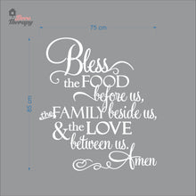 Load image into Gallery viewer, Bless The Food Before Us V4 Wall Decal Decotherapy