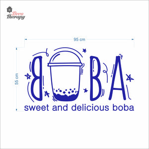 Boba Sweet and Delicious Wall Decal Decotherapy